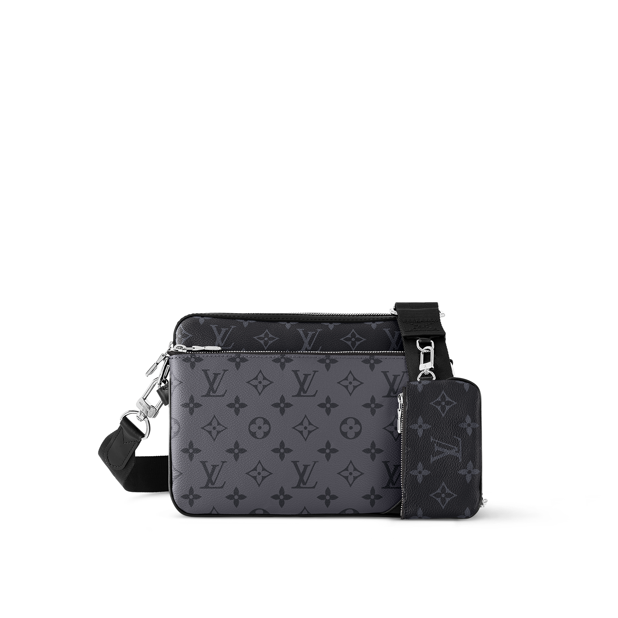 Trio Messenger Monogram Shadow Men Bags LOUIS VUITTON